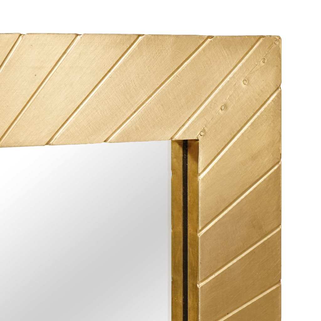 Bathroom Mirror Wall-mounted Black and Gold 50 x 2.5 x 70 cm